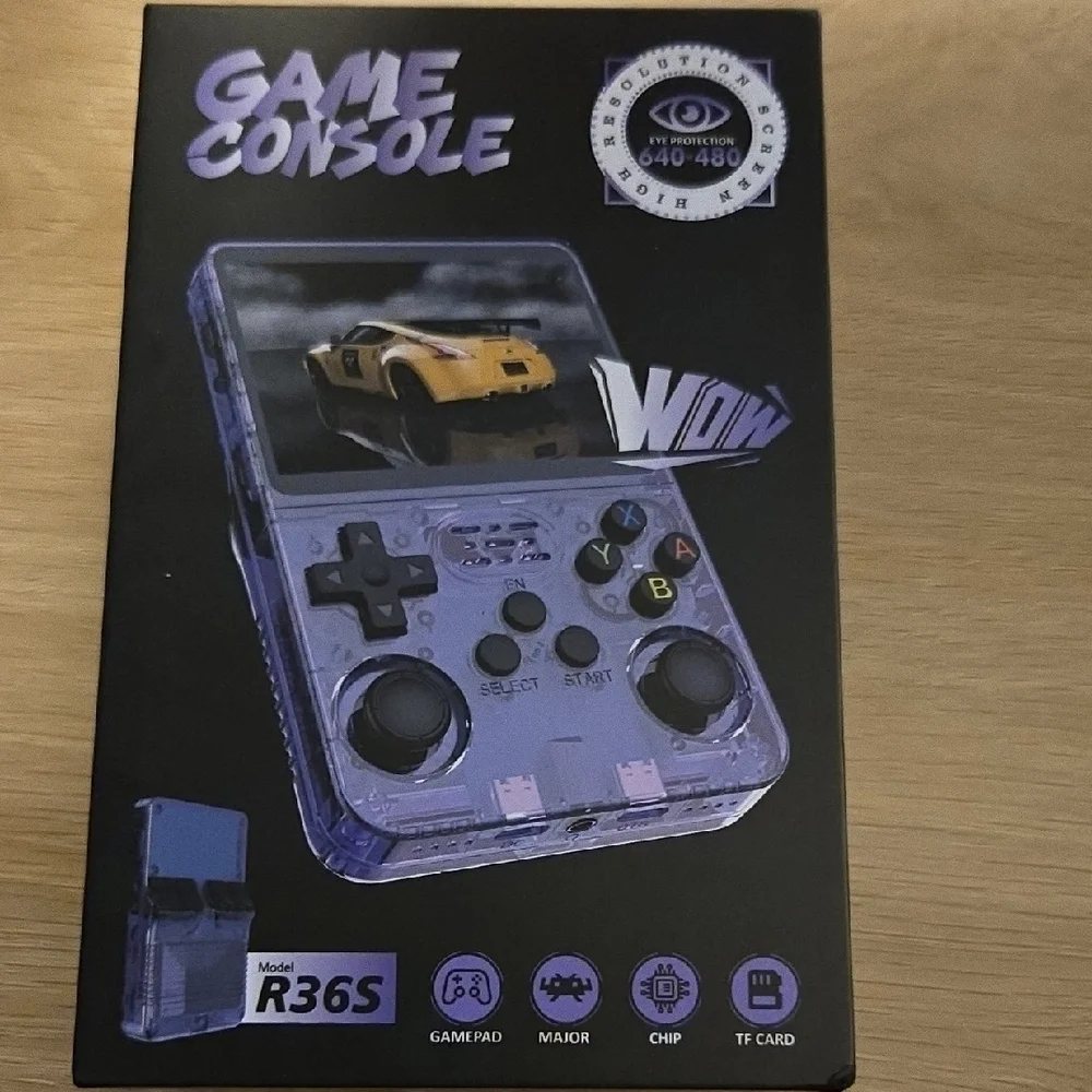 Retro Handheld Gaming Console - Transparent Orange